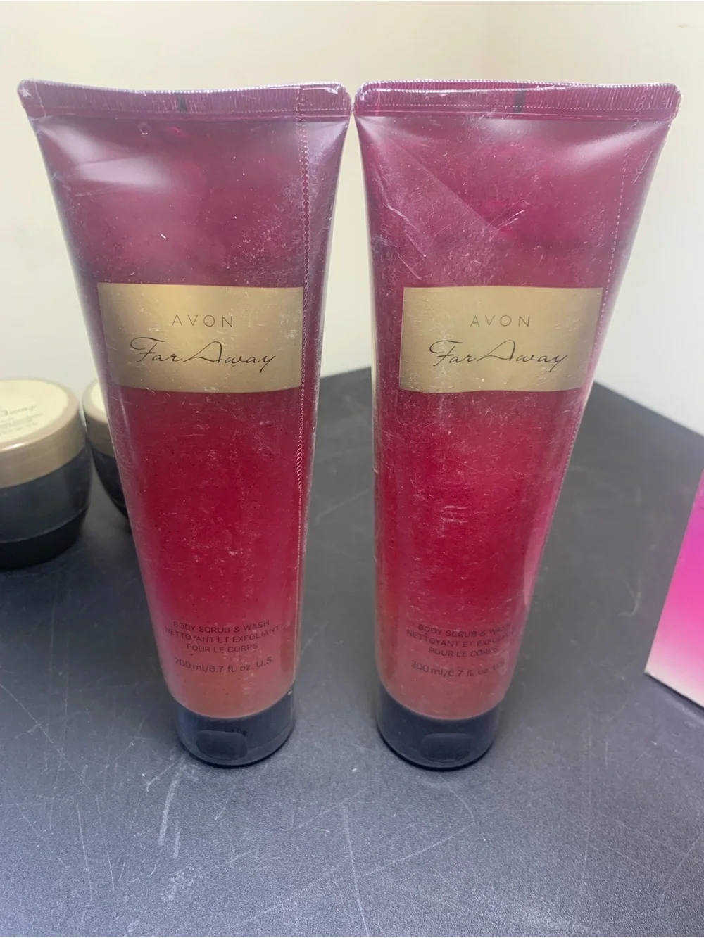Avon Far Away Body Scrub & Wash, Perfumed Skin Softener & EDP 50ml/1.7oz